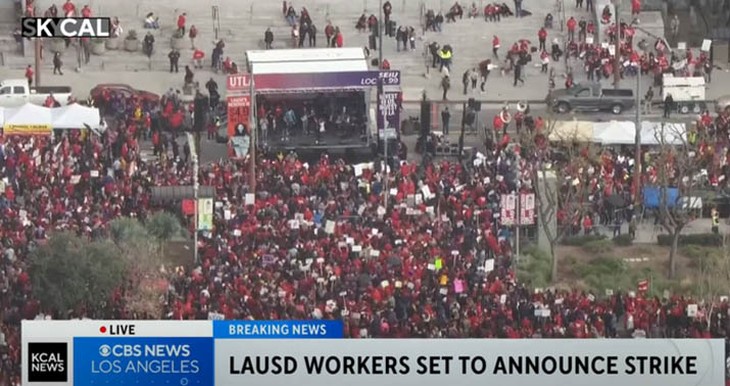 Teacher's unions set to strike in LA next week